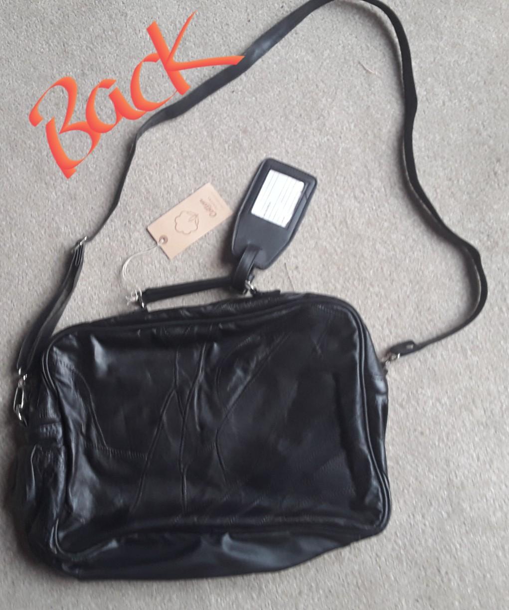 Cotton Trader Black Leather Organiser/Bag in PO12 Gosport for £1.00 for