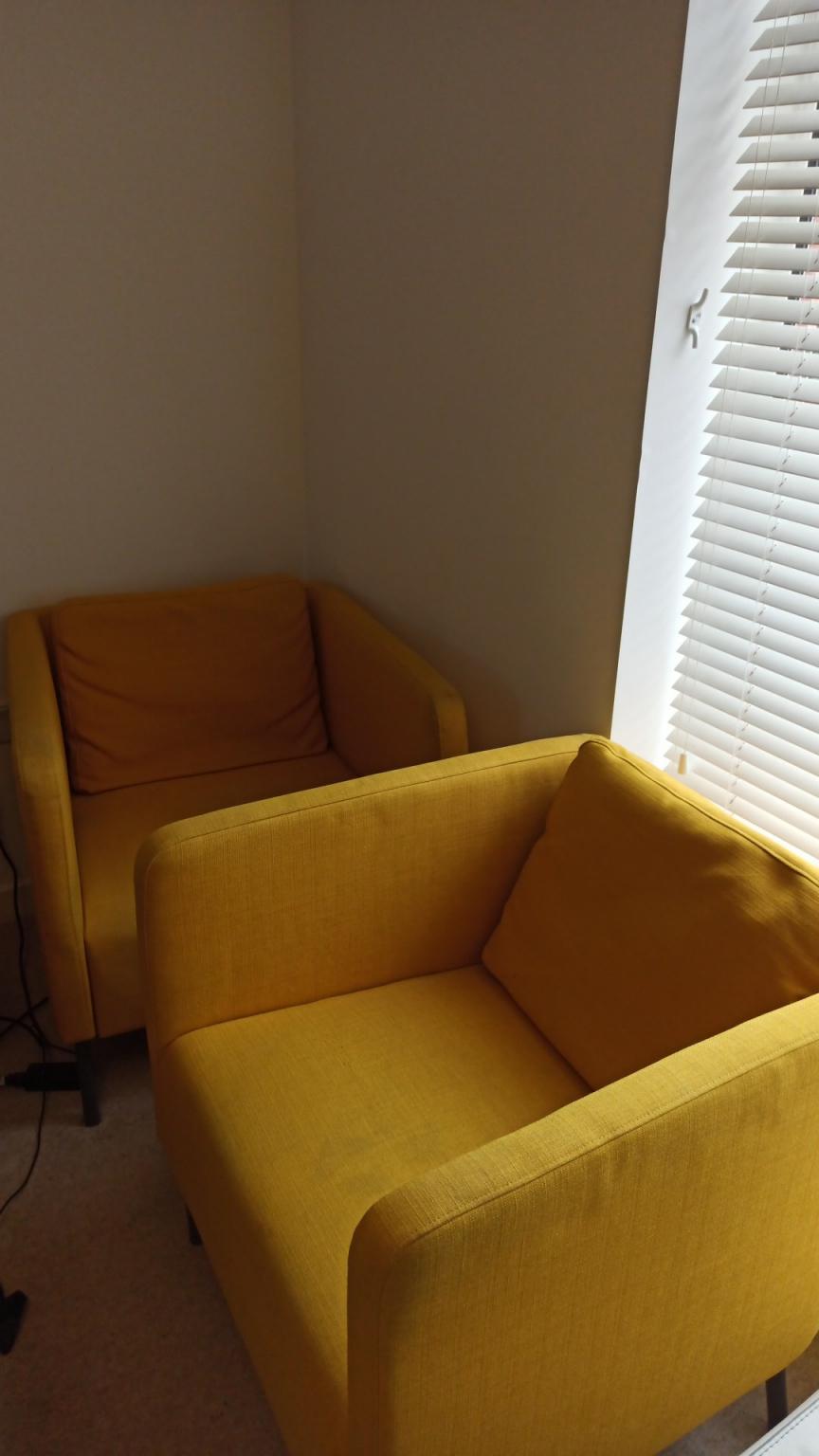IKEA 2 Mustard Yellow Armchairs in HP5 Latimer für £ 50,00 zum