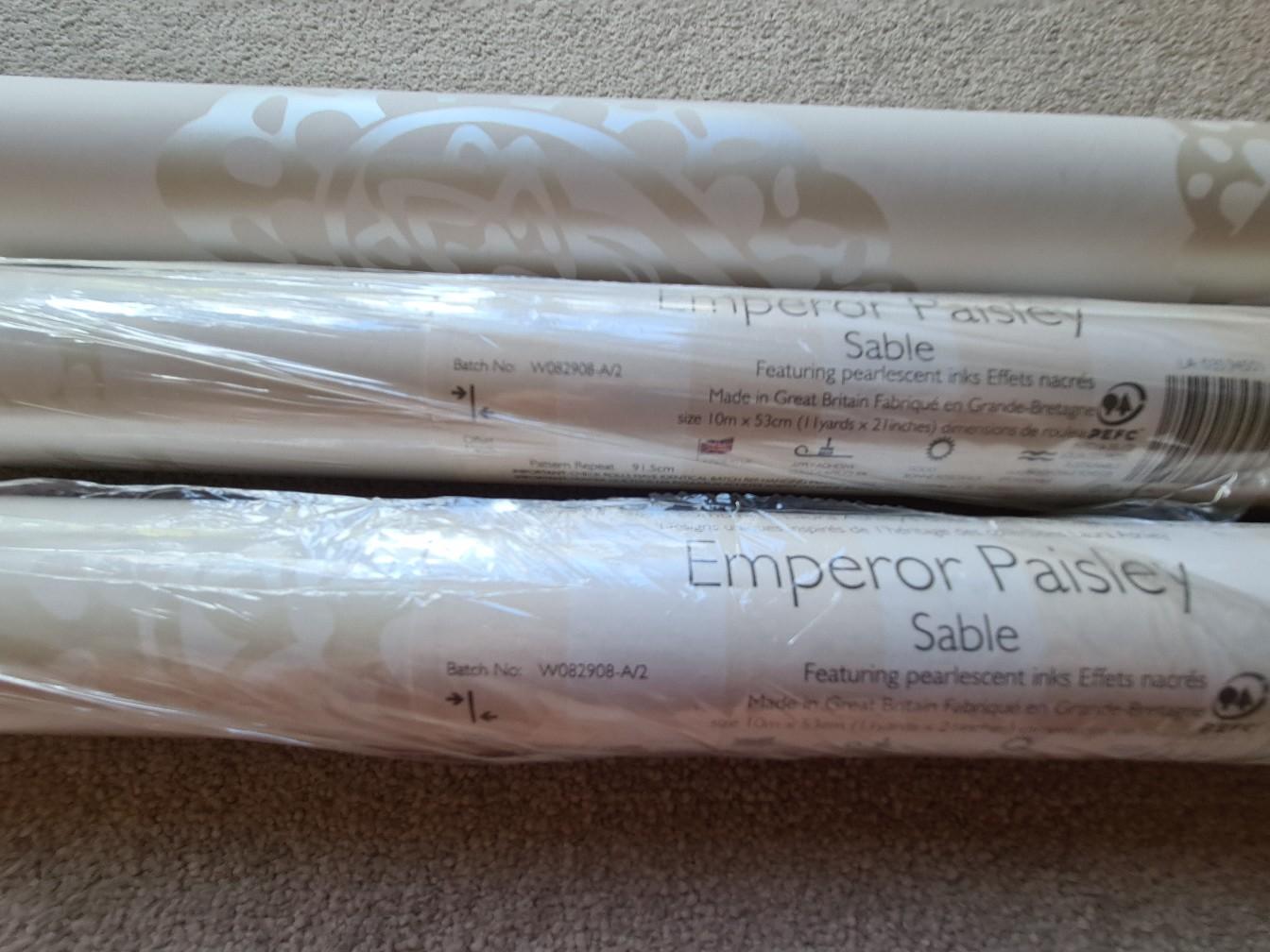 Laura Ashley Emperor Paisley Sable Wallpaper in Wolverhampton for £10.00 for sale Shpock