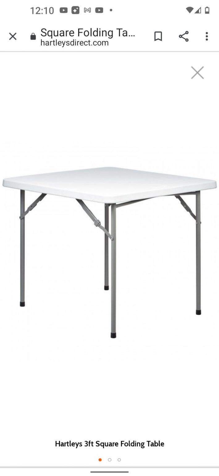 Hartley's 3ft Square Folding Table in SE8 Greenwich for £16.99 for sale