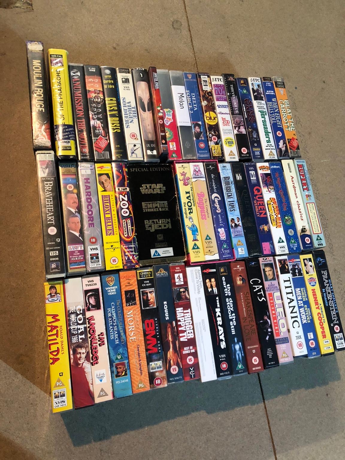 VHS tapes joblot 50+ Tapes in WV2 Wolverhampton für £ 10,00 zum