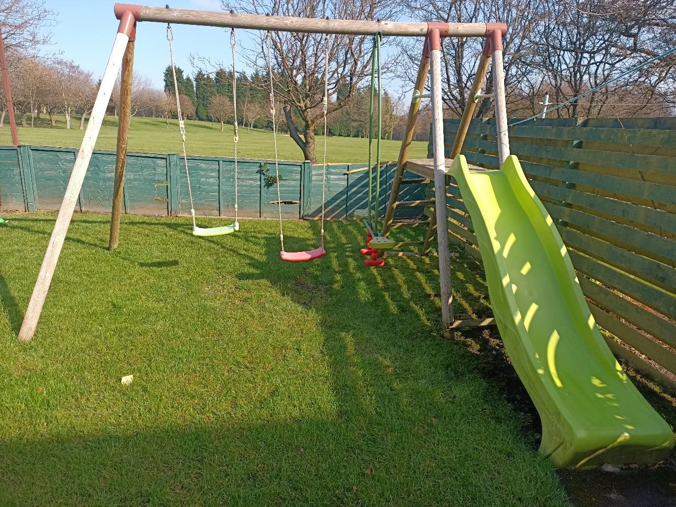 Smyths toys swing, slide and seesaw set. in Bradford for £50.00 for