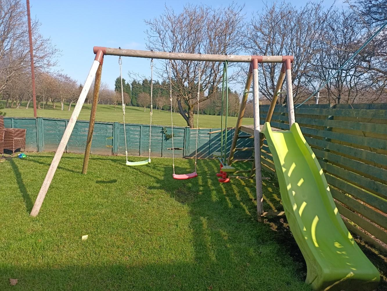 Smyths toys swing, slide and seesaw set. in Bradford for £50.00 for
