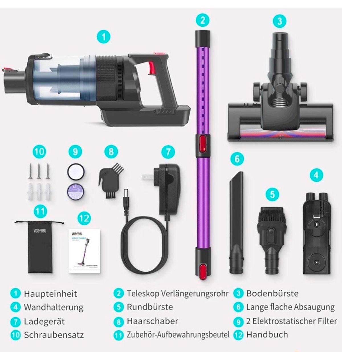 VOSFEEL Cordless Vacuum Cleaner in London Borough of Havering für 69,99