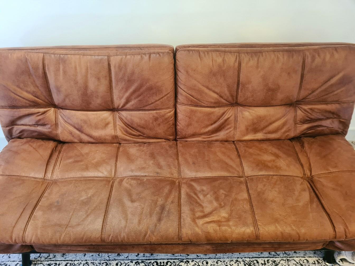 Benson for beds Tan Sofa bed in London Borough of Redbridge for £100.