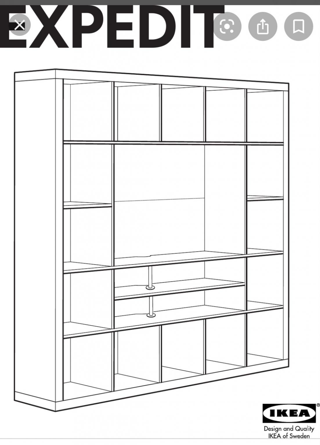 Ikea Expedit Kallax 5x5 TV Regal Wohnwand in 74632 Neuenstein für 75,00