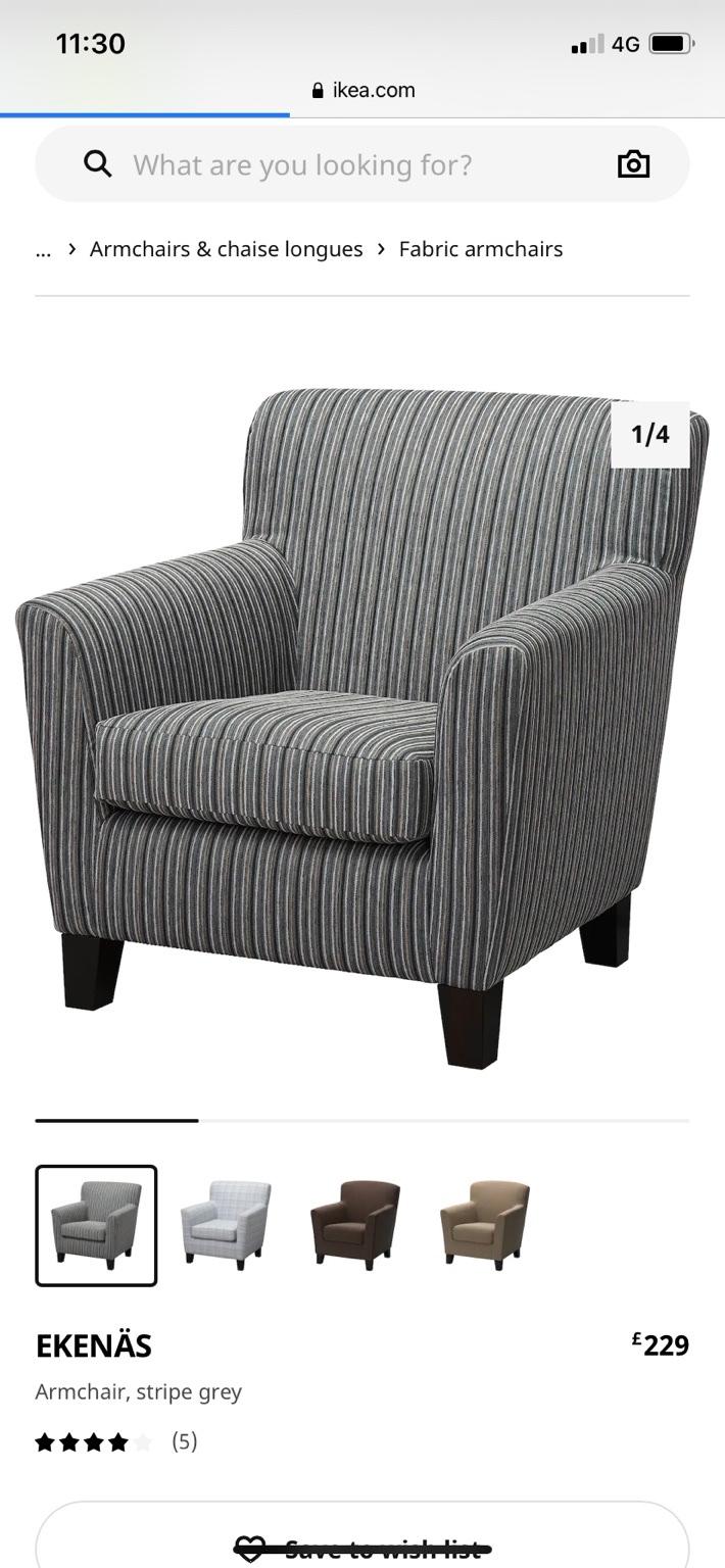 IKEA ekenas armchair in WS7 Lichfield für £ 50,00 zum Verkauf Shpock AT