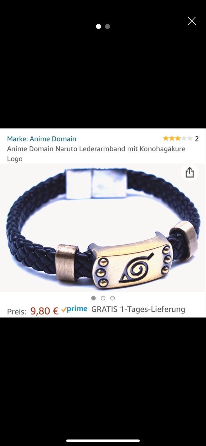 Naruto Konoha Armband, Anime, Accessories in 1210 KG Leopoldau for €6.