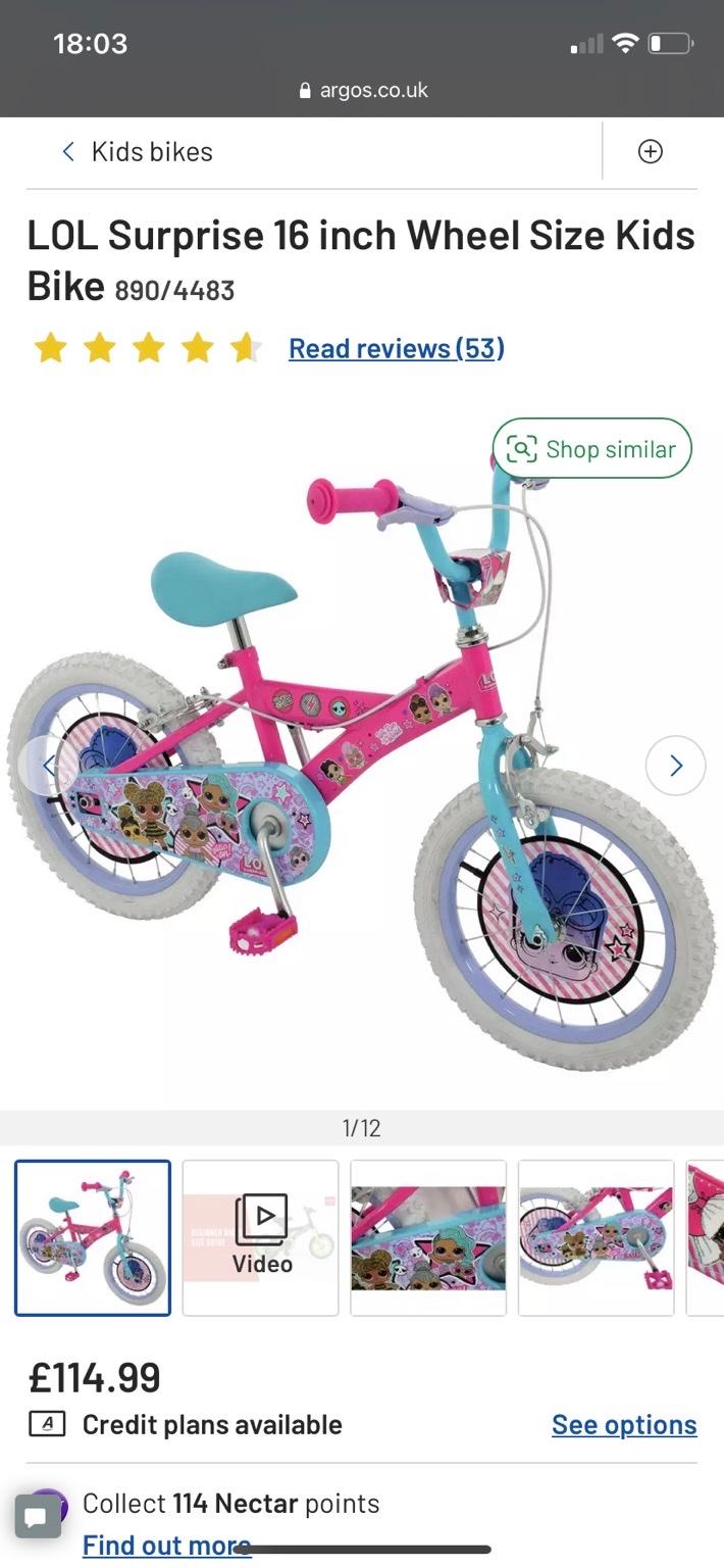 Lol surprise bike 16 inch in Harrogate for £75.00 for sale Shpock