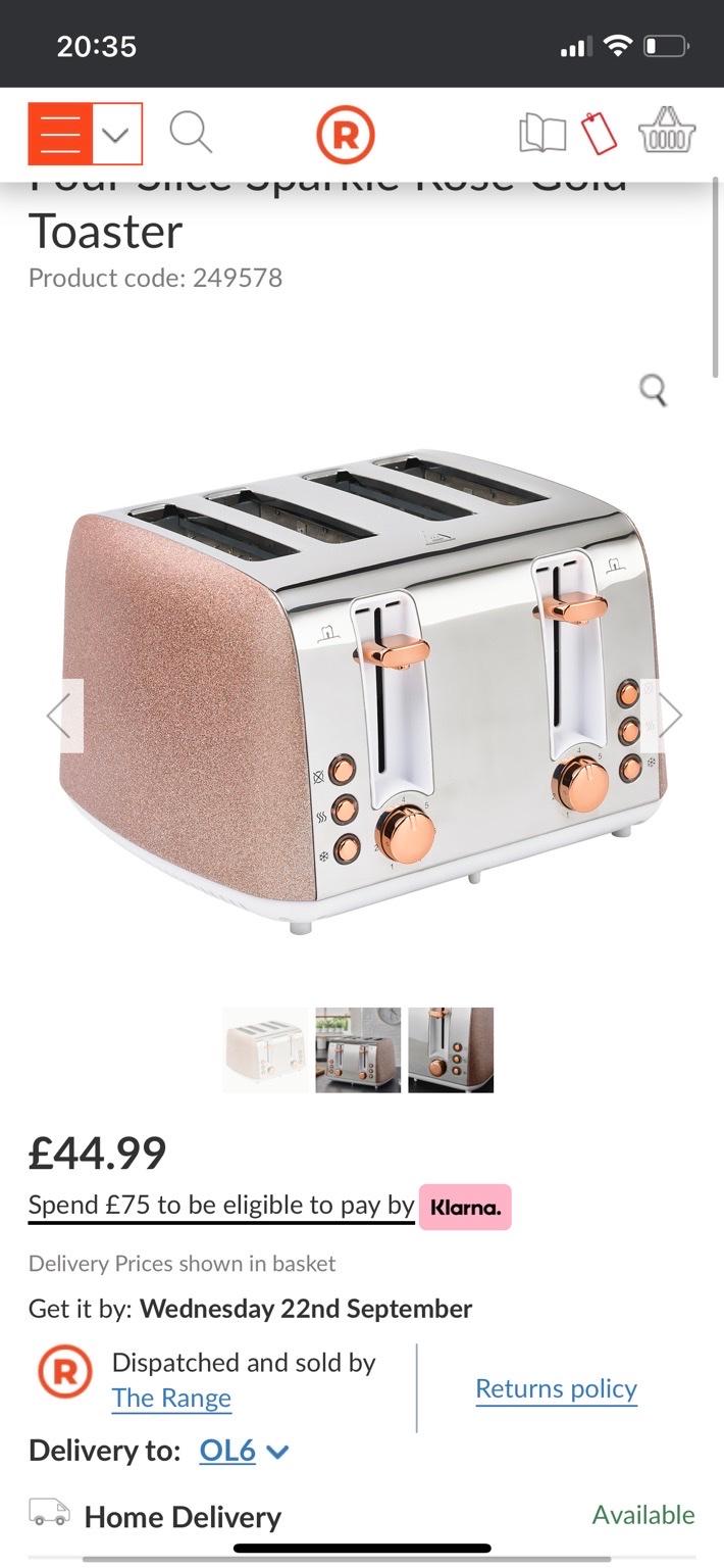 Rose gold microwave kettle and toaster in WV14 Walsall for £90.00 for