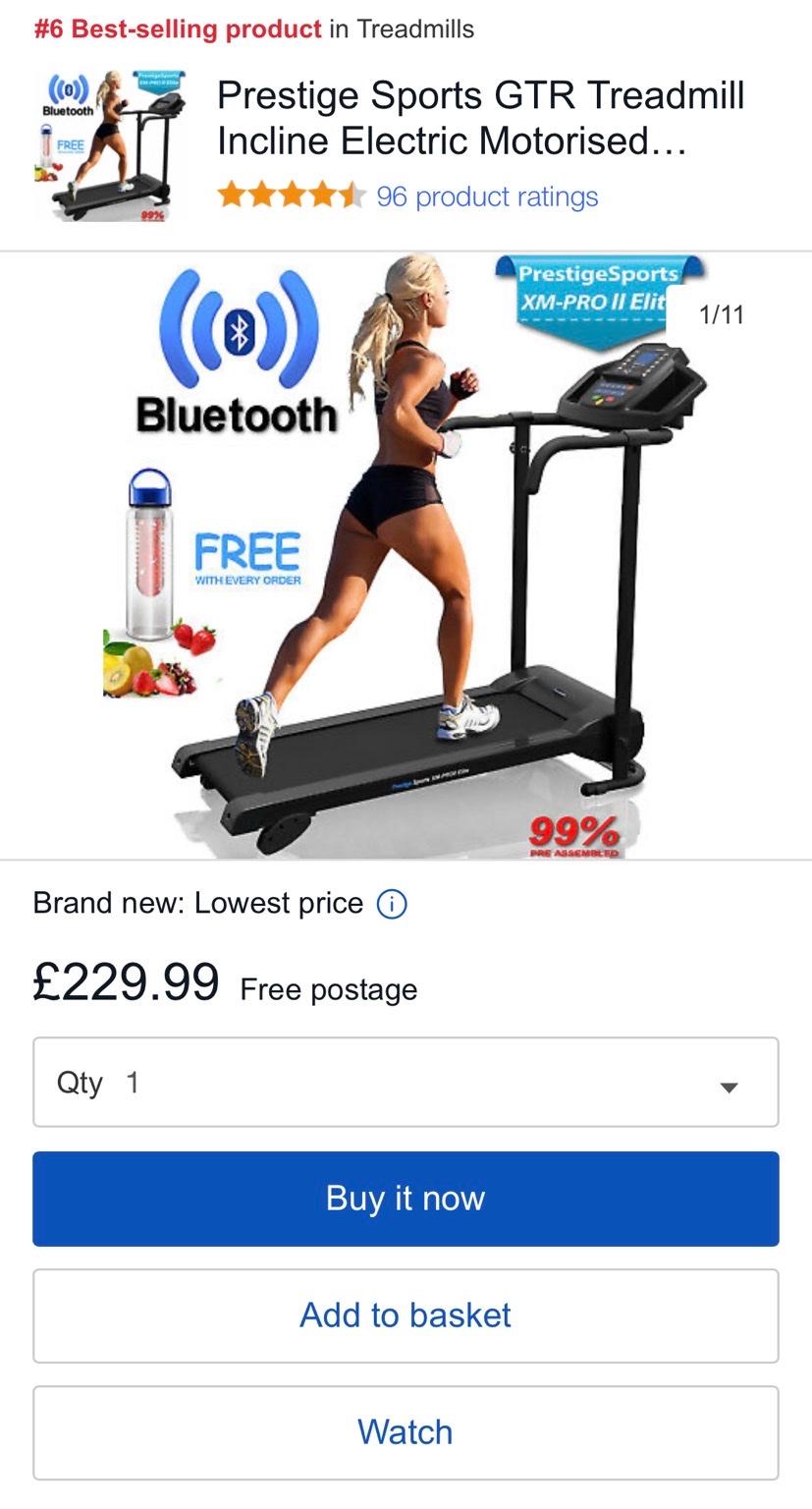 Prestige Sport XMPRO II Elite Treadmill in WD4 Dacorum für 145,00