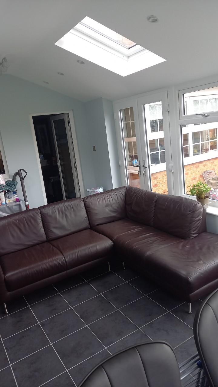 Corner Sofa (brown) in Oldham for £100.00 for sale Shpock
