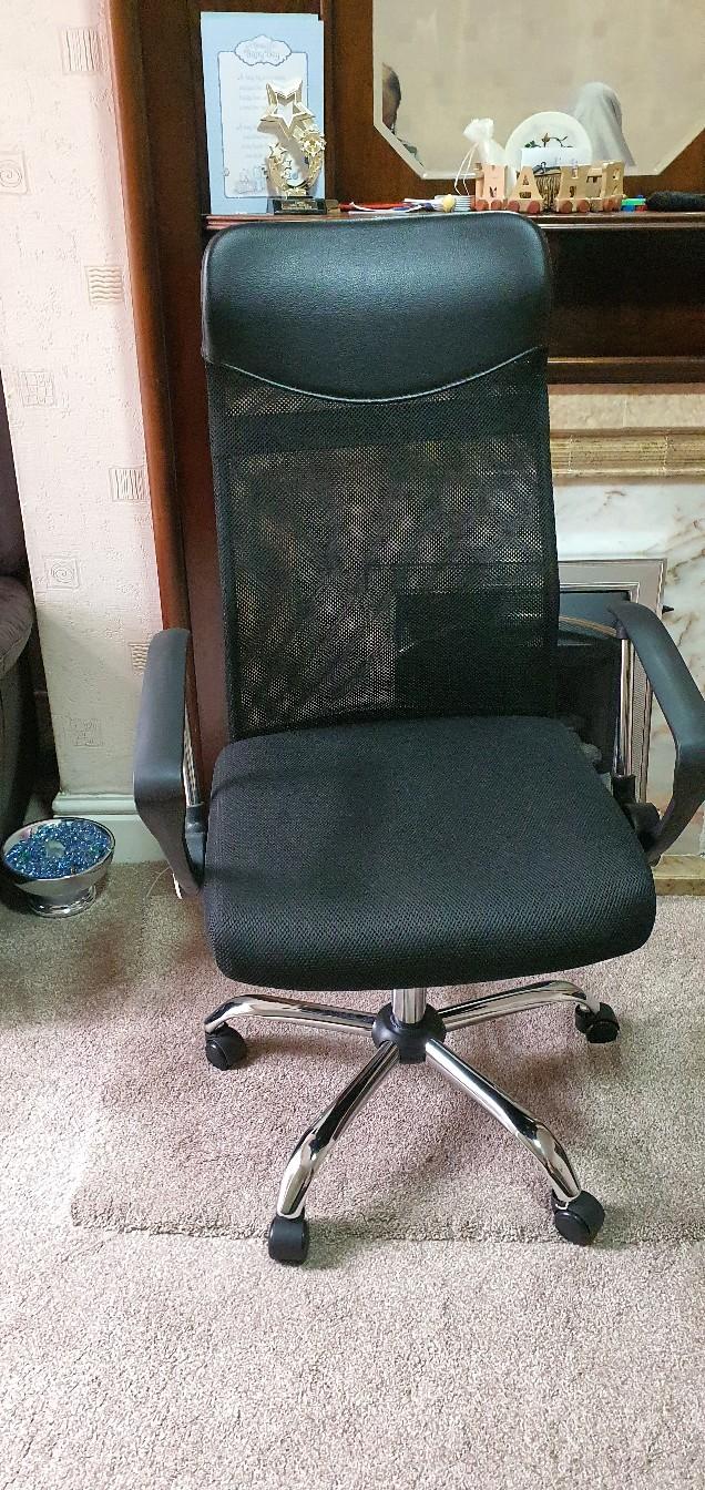 Office Chair with high back from pet/smoke fr in BB1 Blackburn for £45.
