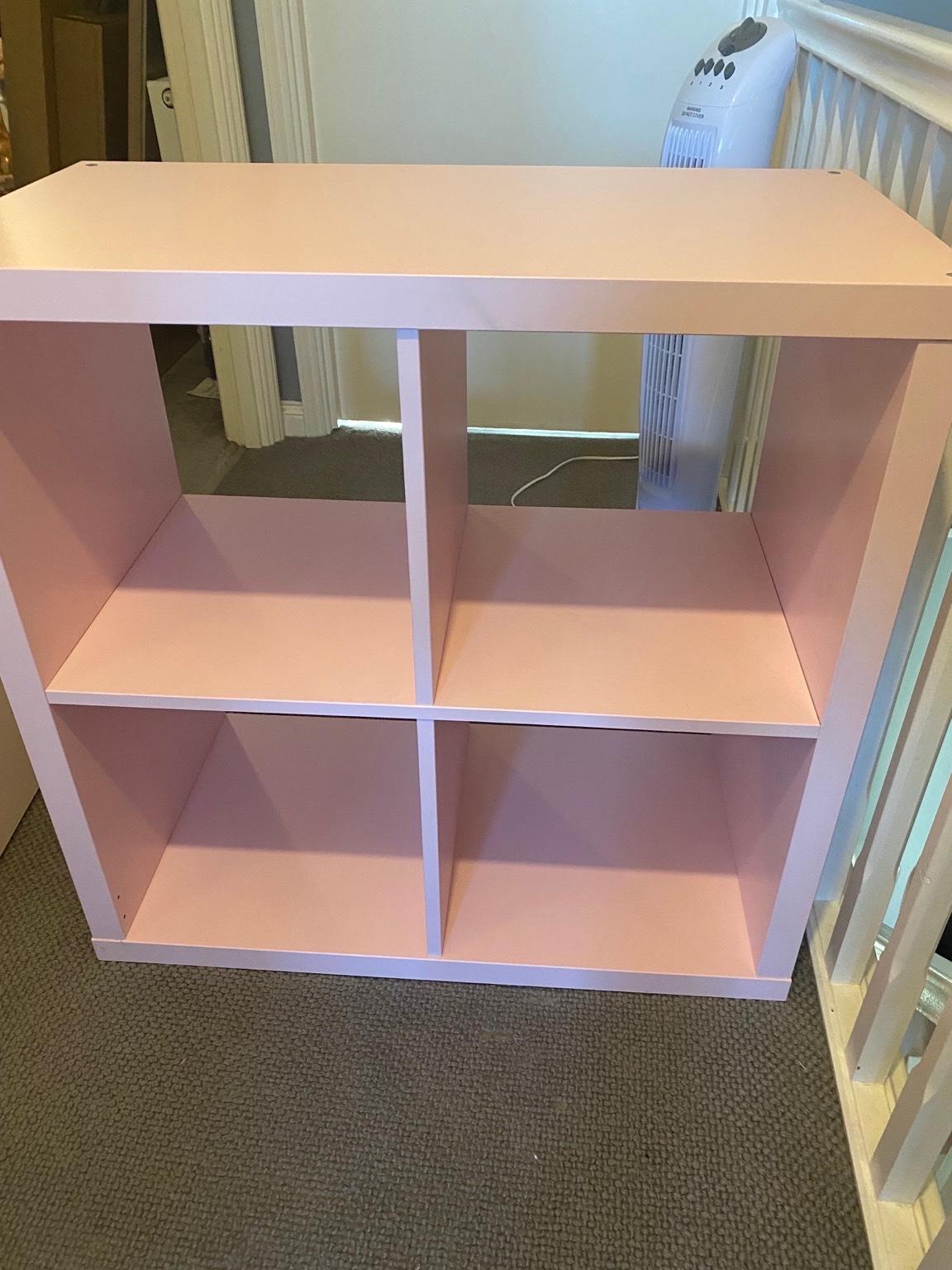 Kallax unit (pastel pink) in London Borough of Hillingdon for £15.00