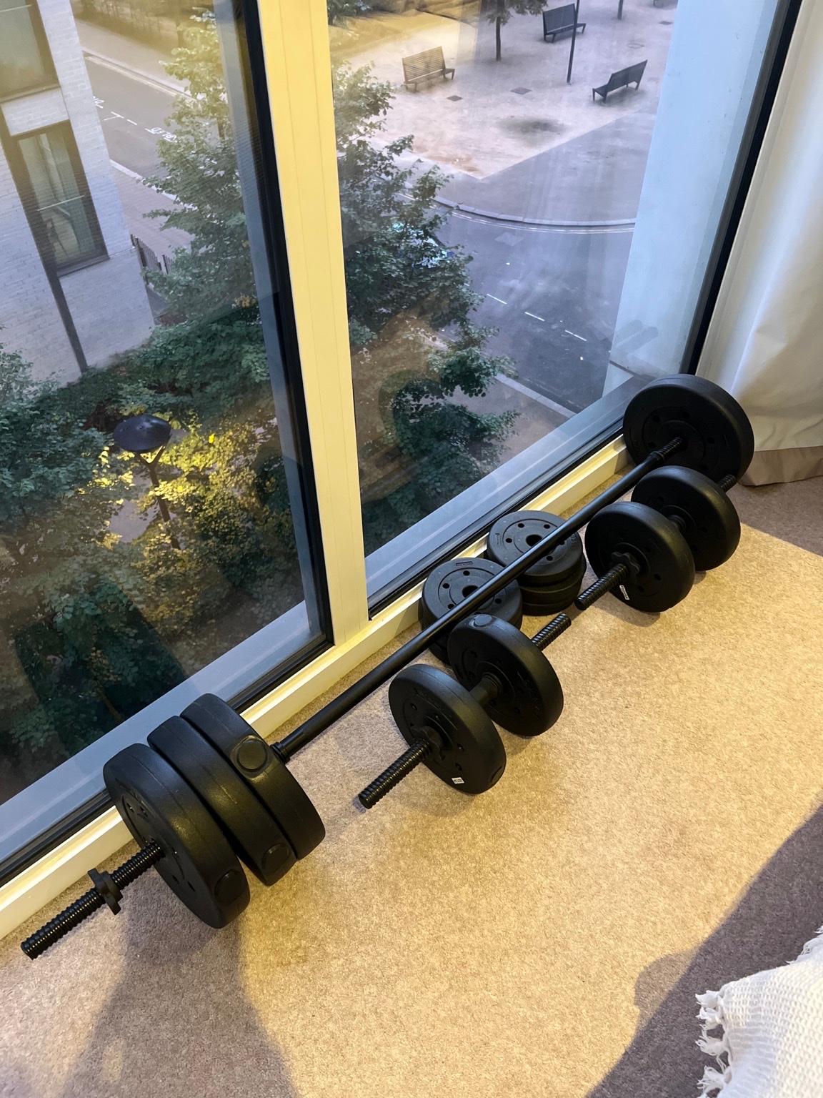 Opti Vinyl Barbell and Dumbbell Set 50kg in E20 Newham for £50.00 for