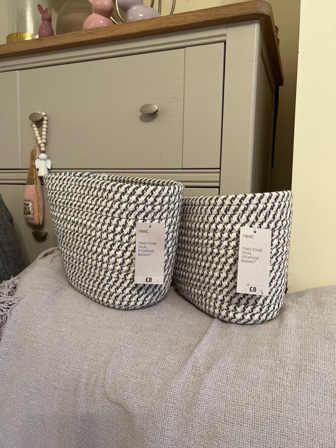 2 Storage Baskets From Next ( New ) in DH5 Sunderland für £ 14,00 zum