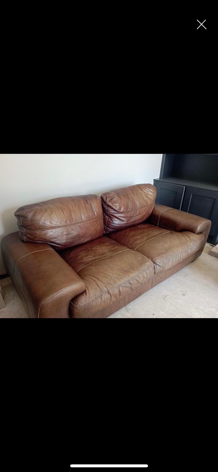 SCS leather sofa in WS9 Walsall für 120,00 £ zum Verkauf Shpock DE