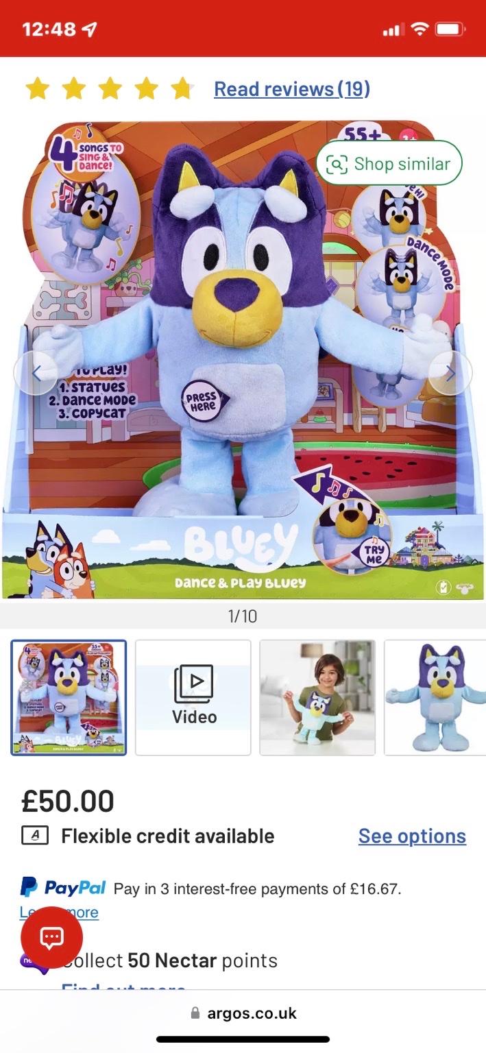Interactive dancing Bluey toy in B36 Solihull for £35.00 for sale | Shpock