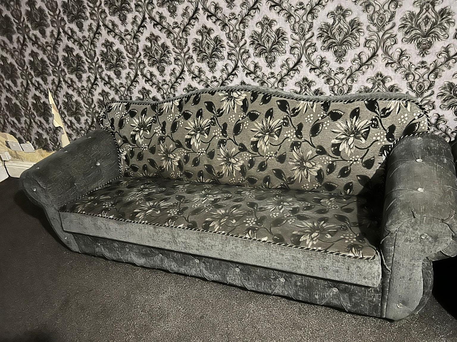 2x Grey Sofa Bed Settees with storage in WF13 Kirklees for £100.00 for