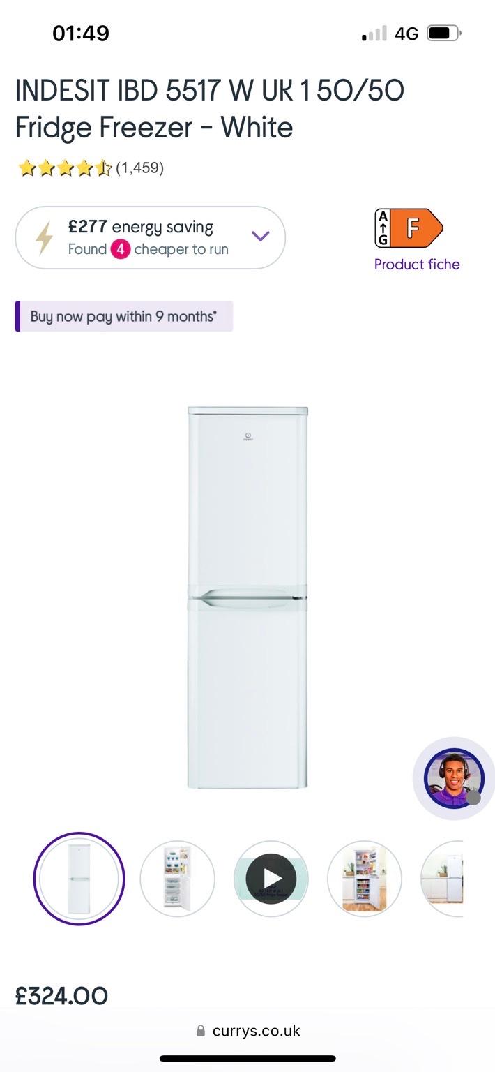 Indesit Fridge Freezer in WA4 Warrington for £280.00 for sale Shpock