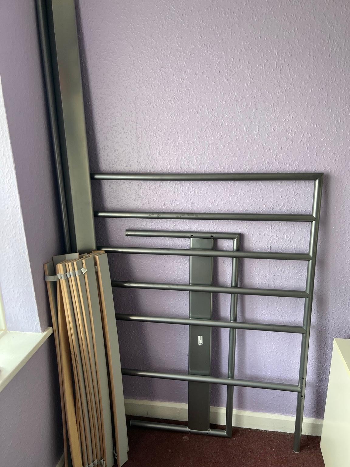 IKEA Metal Bed Frame with Wooden slats in RM9 London für £ 30,00 zum