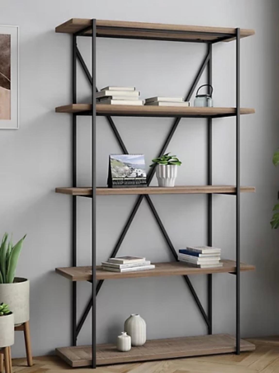 M&S Parquet BookcaseMango Wood Metal Frame in N1 London for £600.00