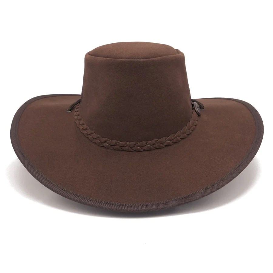 Albury Leather Hat Brown M1 Workwear & Safety Gympie