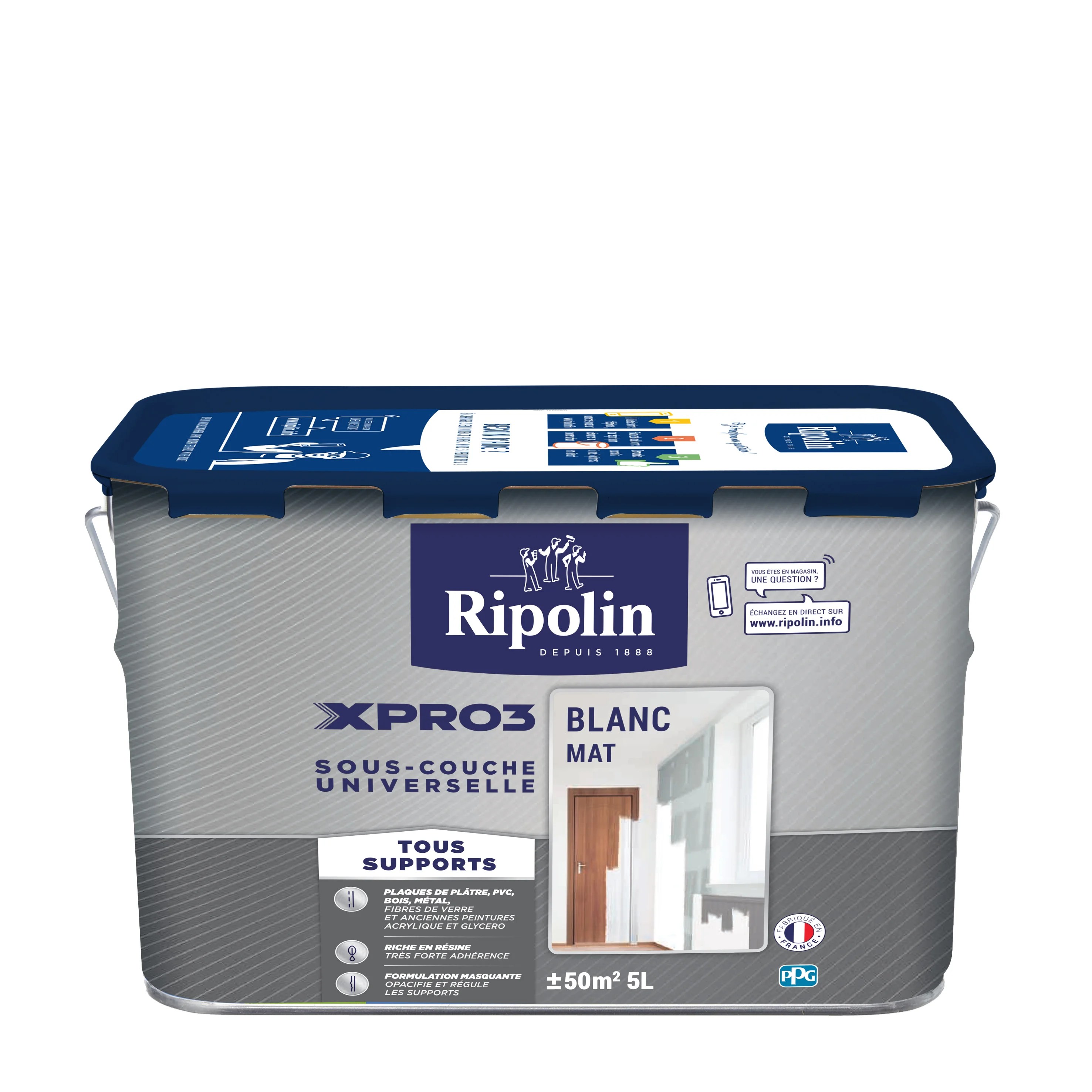 Souscouche universelle Xpro3 RIPOLIN, 5 l, blanc Leroy