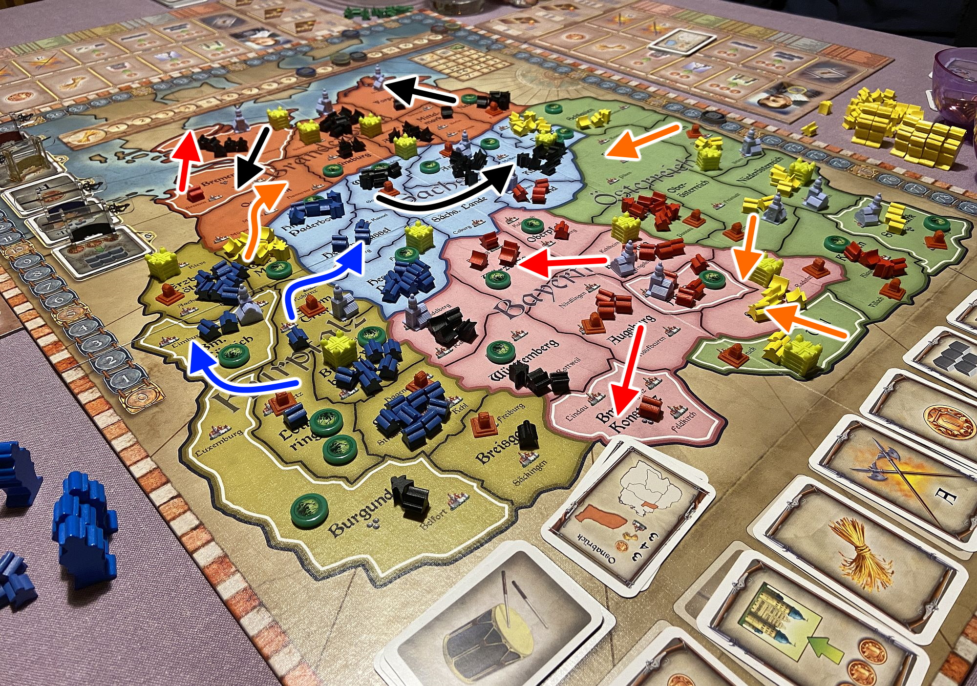 Wallenstein initial impressions and session reports The Boardgames