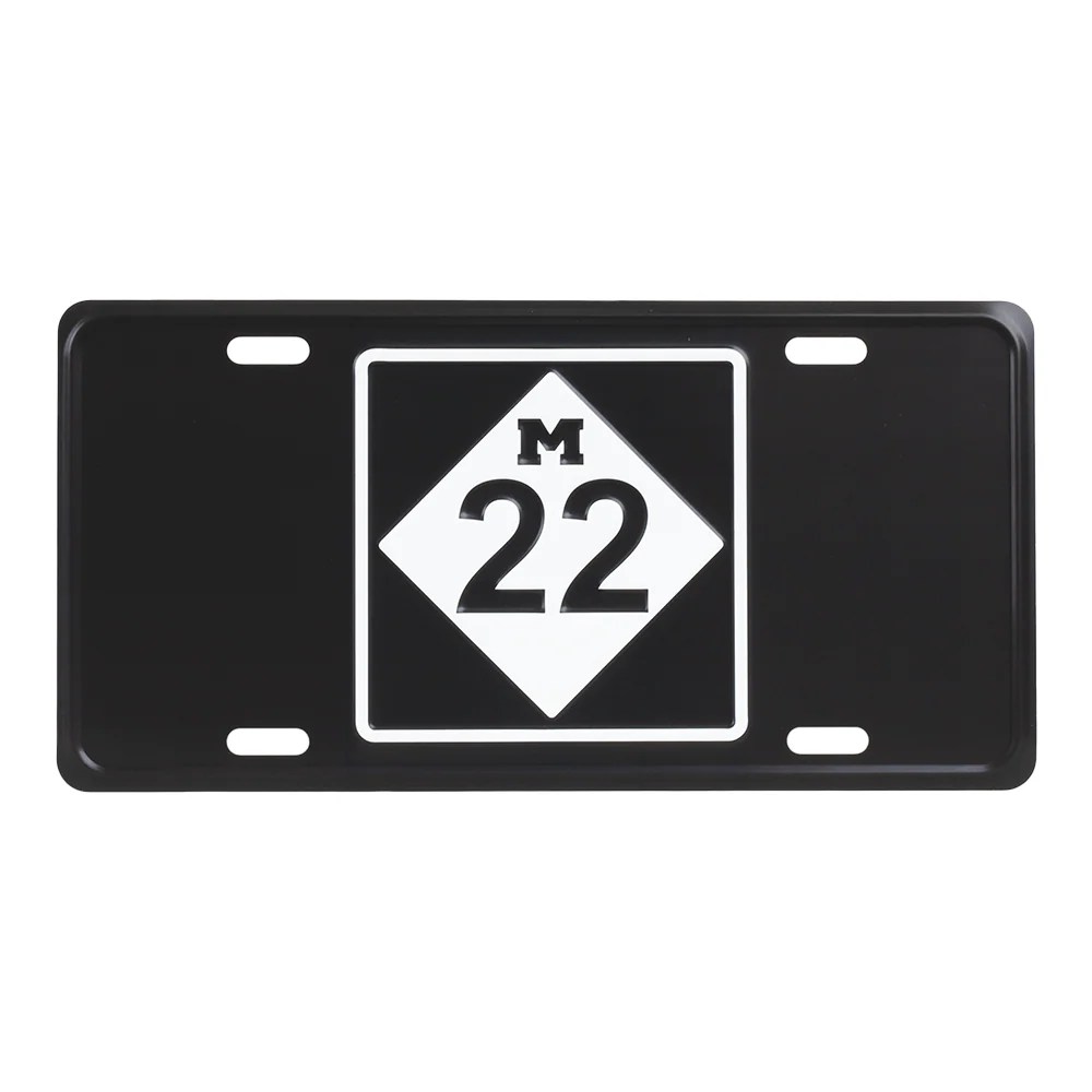 M22 LICENSE PLATE