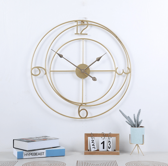 Modern Wall Clock Gold M2 Home