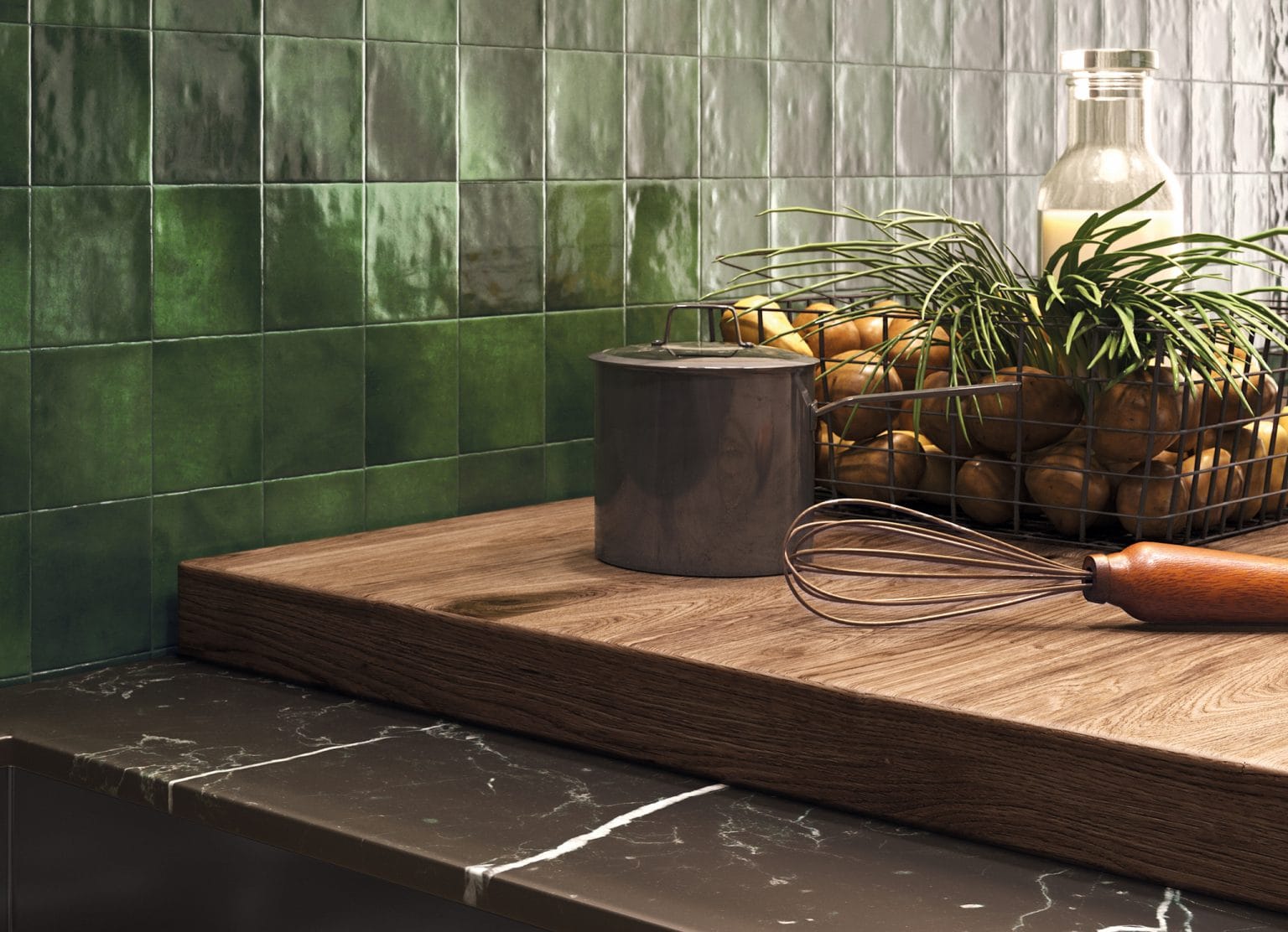 Zellige Subway Ceramic Tile M2 Tile & Stone