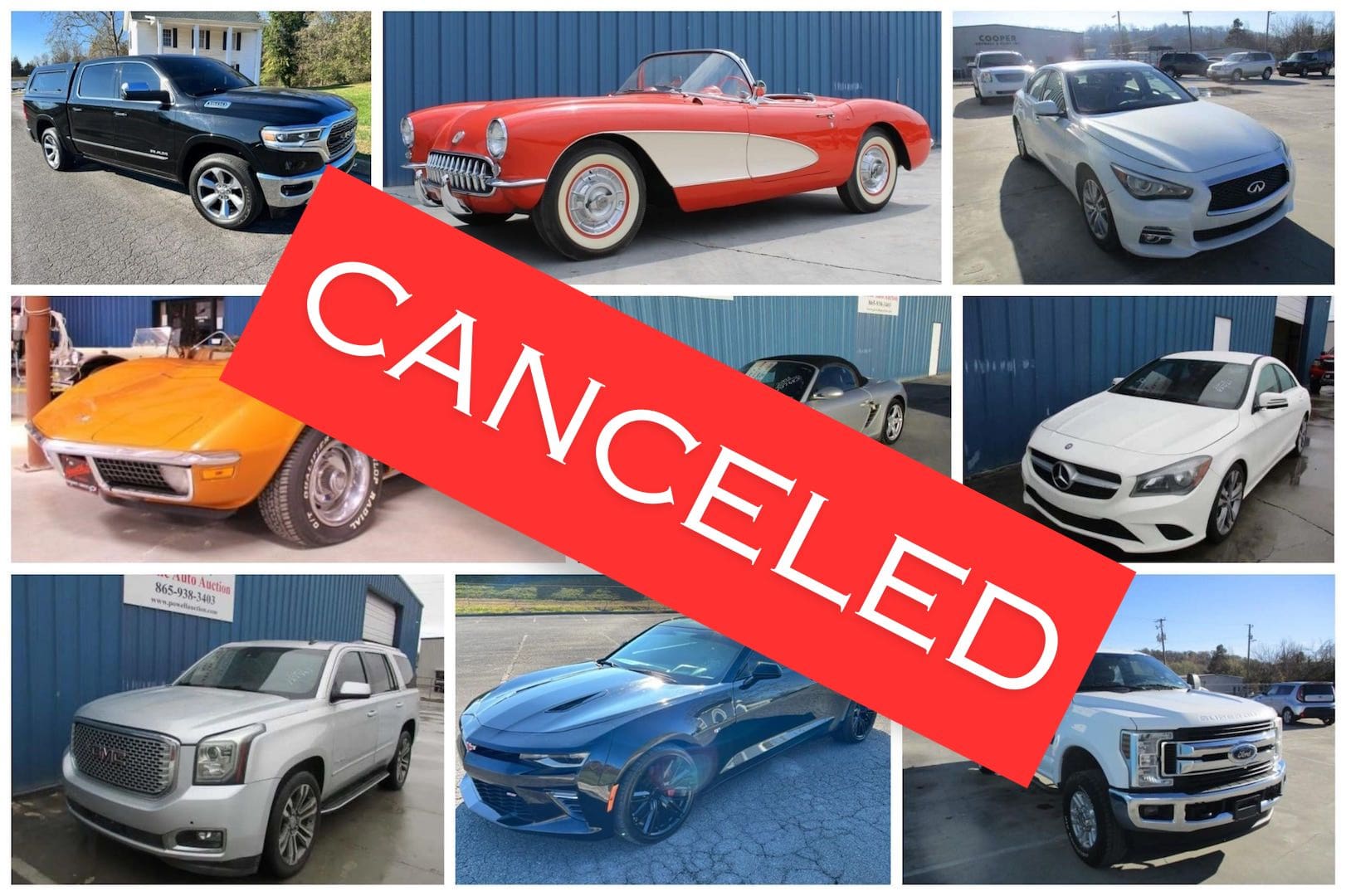 CANCELED JANUARY 20th PUBLIC AUTO AUCTION Powell Auction & Realty