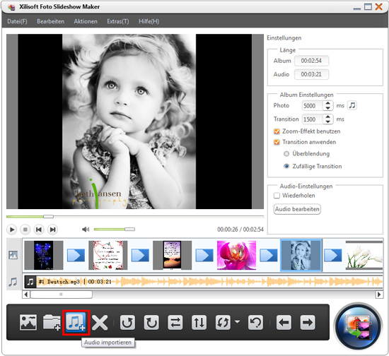 Xilisoft Foto Slideshow Maker Anleitung Diashow aus Fotos erstellen