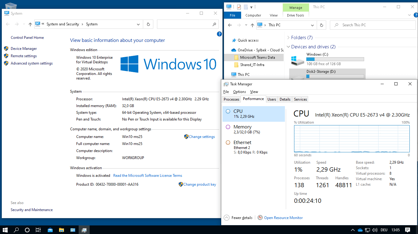 Azure Virtual Desktop price with Windows 10/11 multi session
