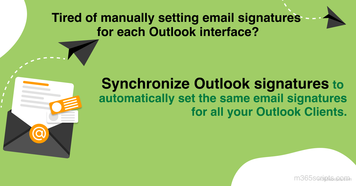 Synchronize Outlook Email Signatures in Microsoft 365