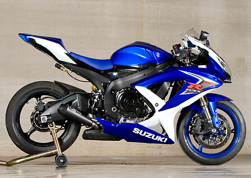 200810 Suzuki GSXR 600 GP Slip On Black Shop M4 Exhaust