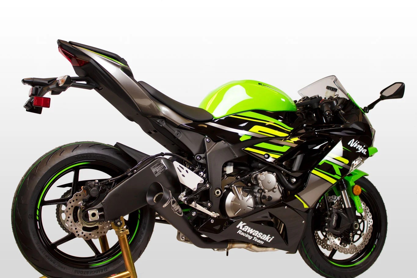 201317 Kawasaki ZX6R GP Full System Black Shop M4 Exhaust