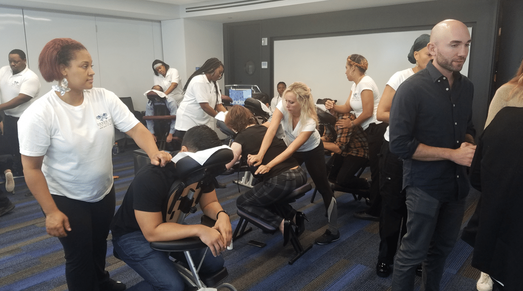 Chair Massage in New York City NYC Corporate Chair Massage