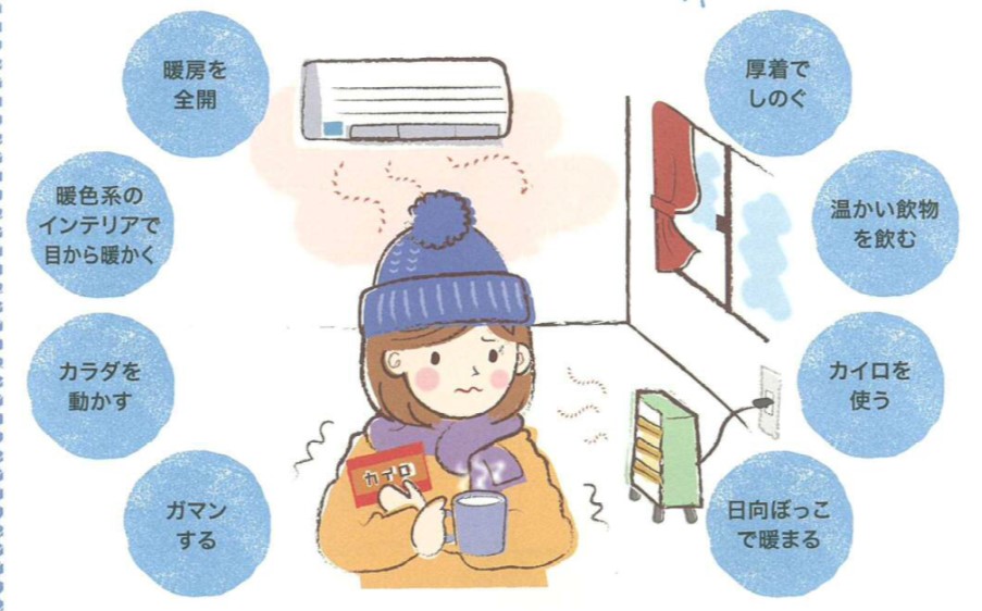 寒い冬をどう過ごしていますか めいくあーき