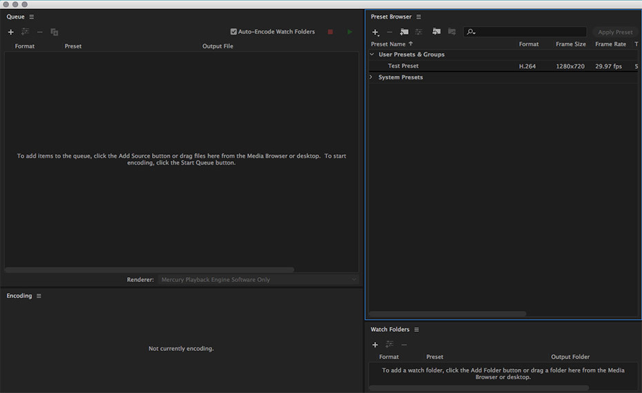 How To Create Render Presets In Adobe Media Encoder Motion Array