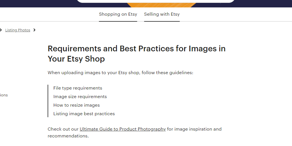 Etsy Image Requirements for Sellers Best Practices