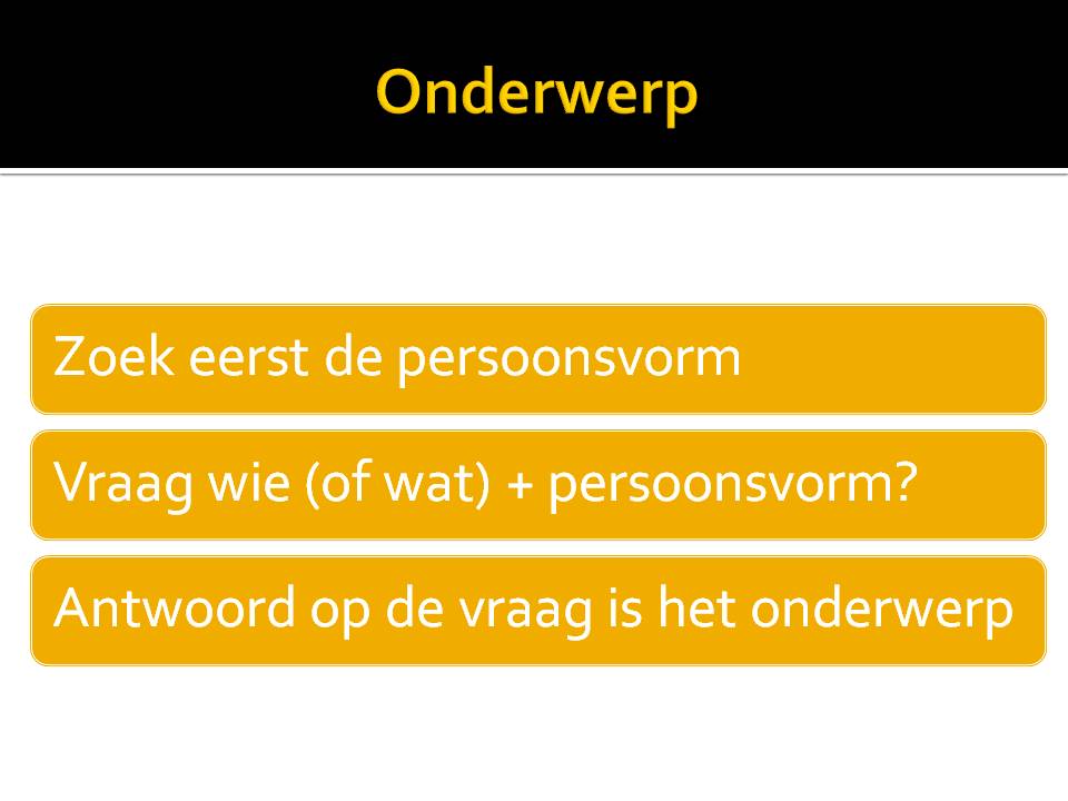 Persoonsvorm En Onderwerp – Digitaal Klaslokaal