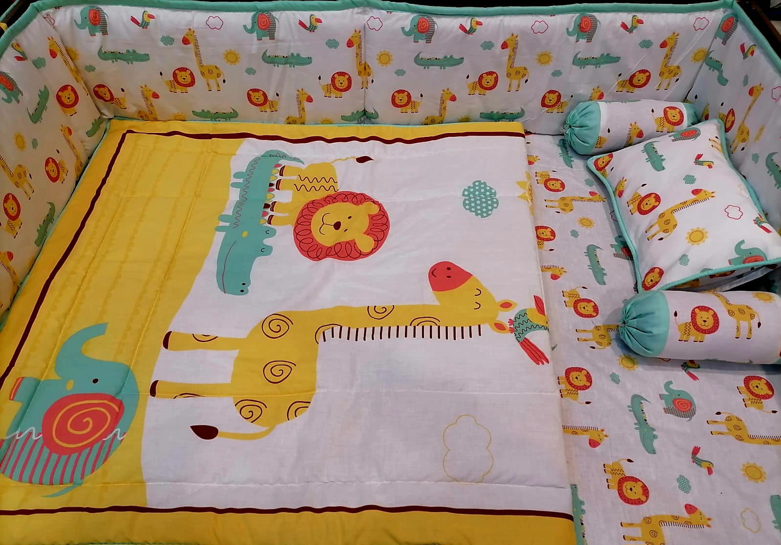 Cot Set Lion's Crib Maal Gari