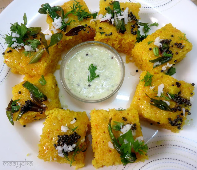 How To Make Sooji Dhokla I Instant Sooji Dhokla Recipe » Maayeka