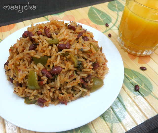 Mexican Chili Bean Rice Recipe » Maayeka