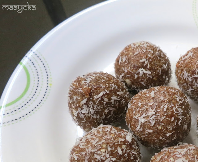Oats Dates laddu Recipe, How To Make Healthy Date Laddu » Maayeka