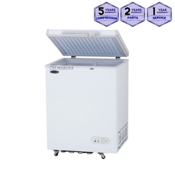 Fujidenzo 4 cu. ft. Dual Function Solid Top Chest Freezer/Chiller FC