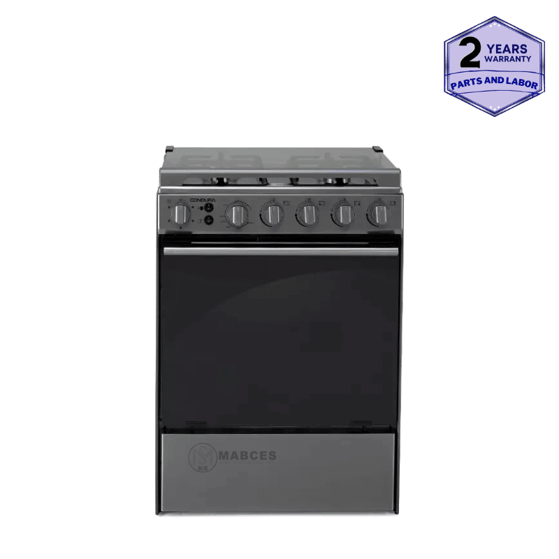 Condura Gas Range Cooker with 4 Gas Burners, Grill Function and