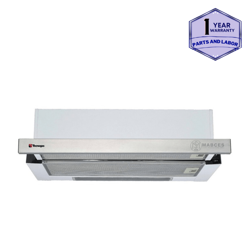 Tecnogas 60cm 2 Motor Telescopic Rangehood Stainless Front TRH6022IX